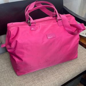 Lipault Paris Womens Weekend Bag Medium Tahiti Pink Duffle Lady Plume Bag